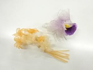 アンティーク　花コサージュ2個セット